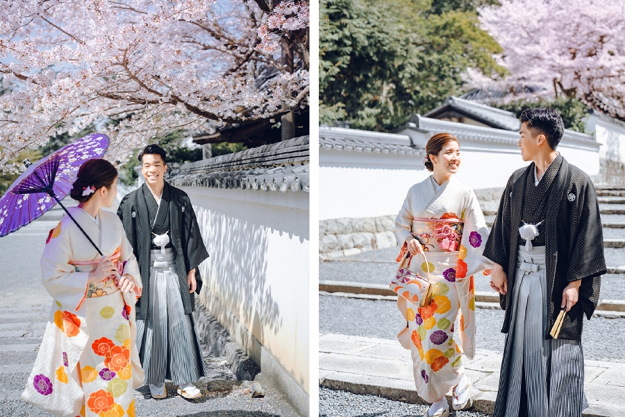 在京都和奈良的盛開之愛：一同迎接櫻花盛放的春季婚紗照拍攝 by Kinosaki on OneThreeOneFour 2