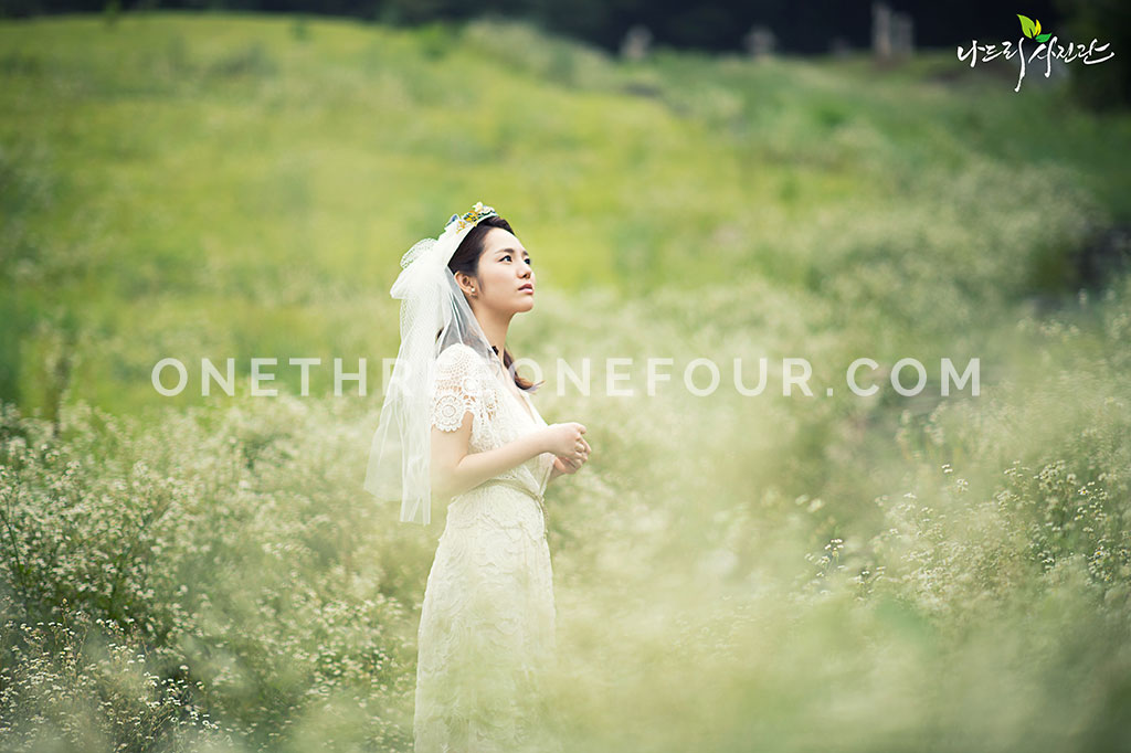 Korean Studio Pre-Wedding Photography: Green Fields by Nadri Studio on OneThreeOneFour 5