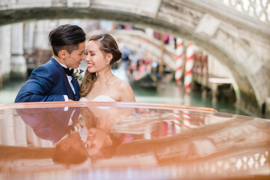 G&B: Venice pre-wedding on a Venetian boat cruising along the river by MS on OneThreeOneFour 2