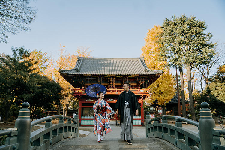tina yong 日本東京和服婚紗拍攝 nezu shrine
