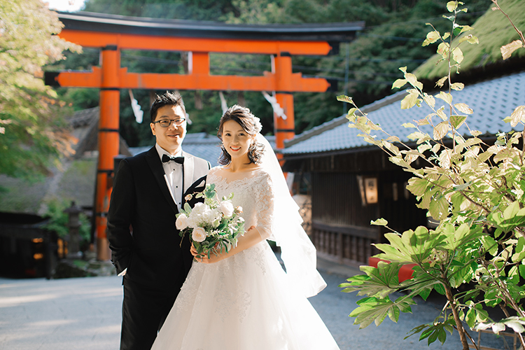 kyoto wedding photoshoot Arashiyama