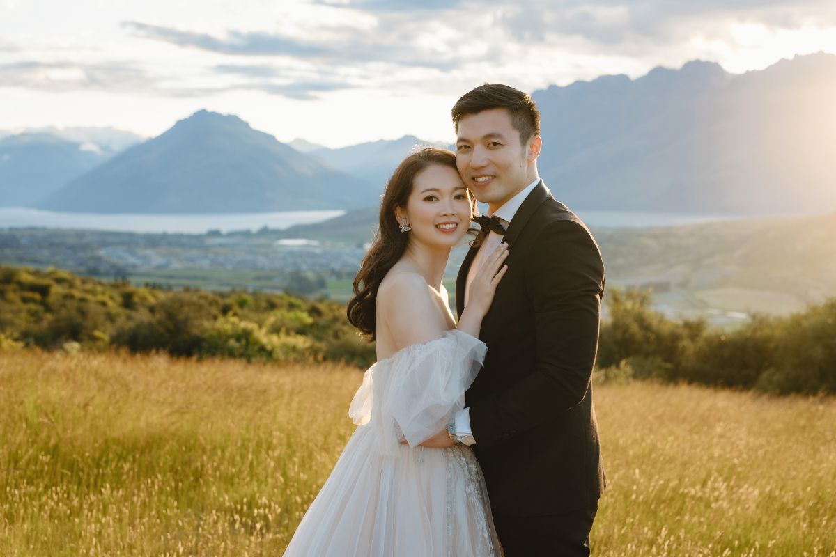 Enchanting New Zealand Summer Pre-Wedding Photoshoot Lupin Season Twin Peak by Fei on OneThreeOneFour 3