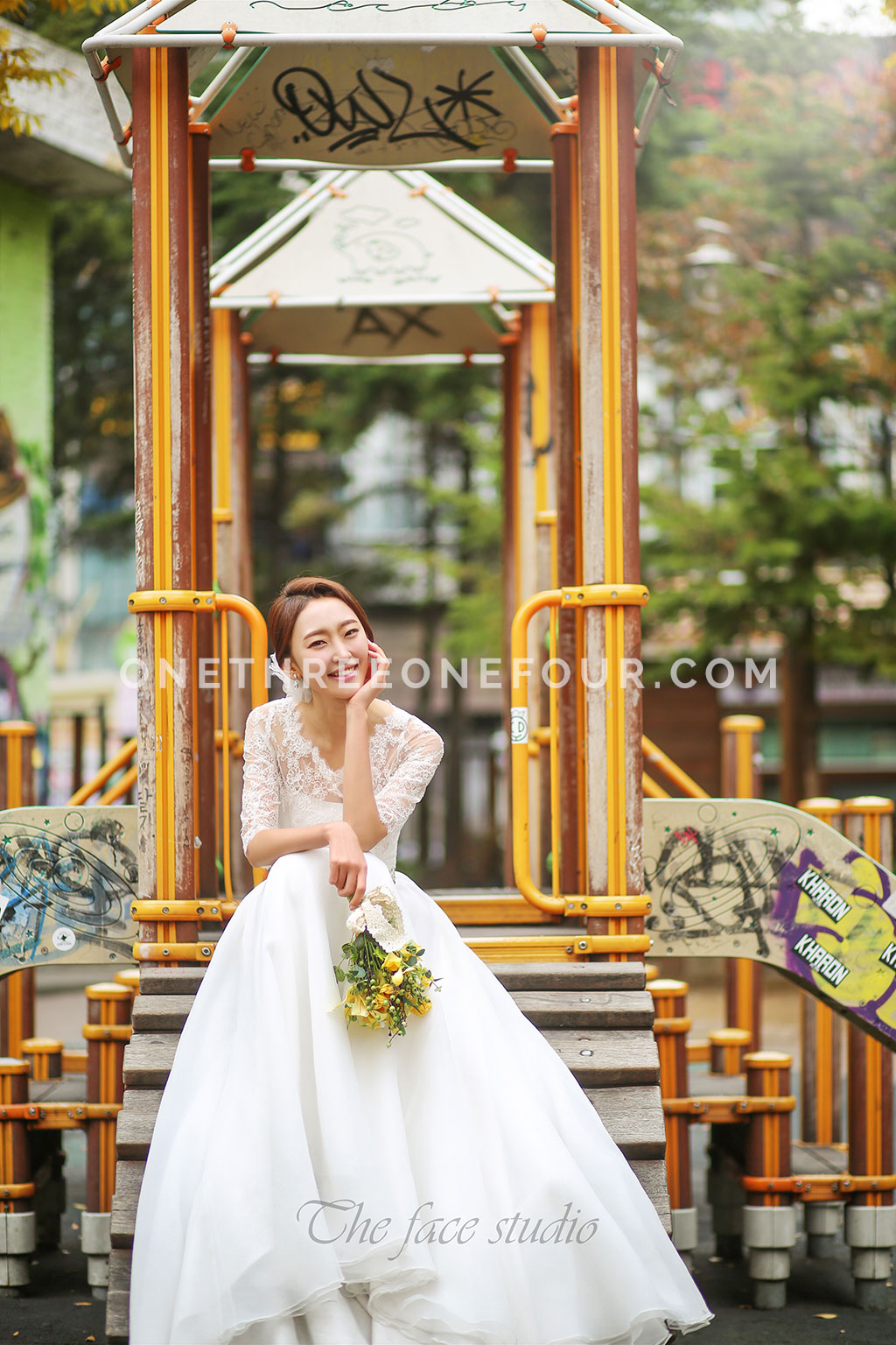 Korean Studio Pre-Wedding Photography: Outdoor by The Face Studio on OneThreeOneFour 2