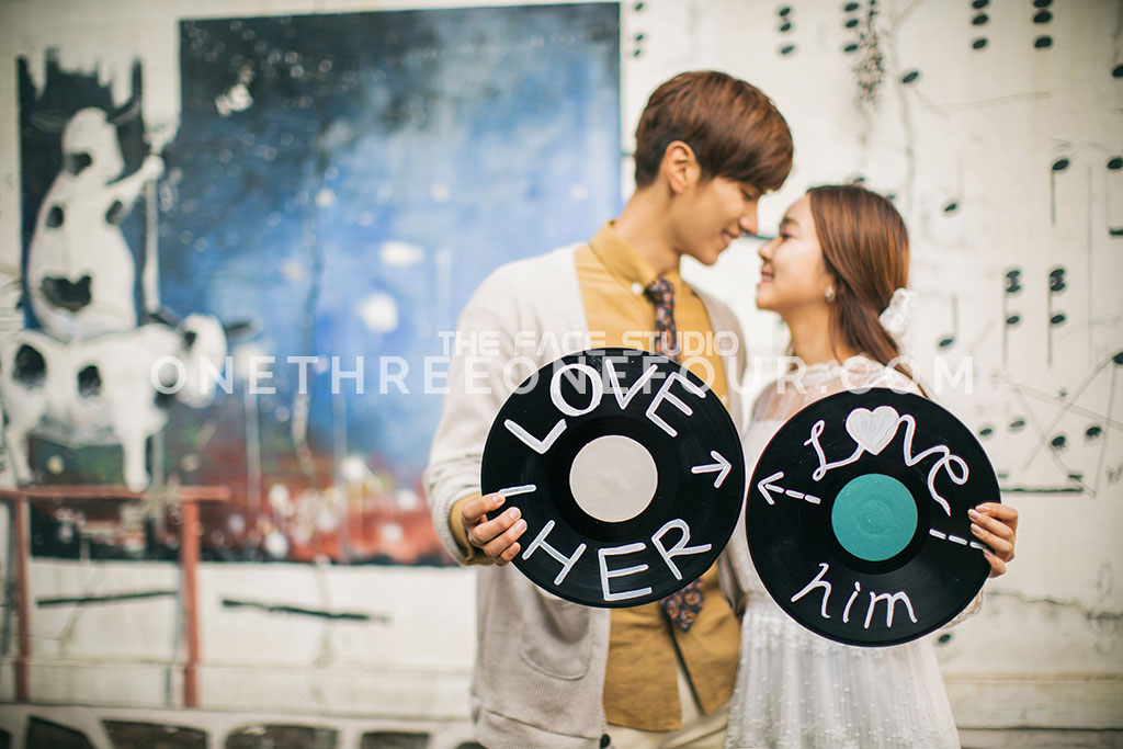 Korean Studio Pre-Wedding Photography: Hongdae (홍대) (Outdoor) by The Face Studio on OneThreeOneFour 26