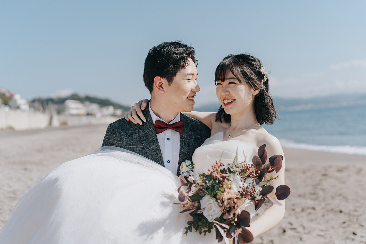 Tokyo Pre-Wedding at Beach & Odaiba Statue of Liberty by Cui Cui on OneThreeOneFour 3