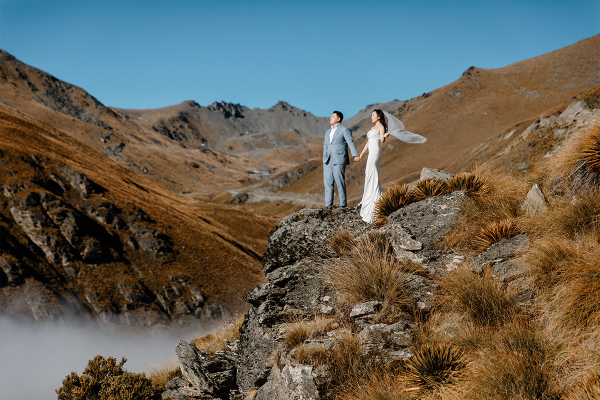 New Zealand Pre-Wedding 3-Days Photoshoot with Coromandel Peak, Mount Cook National Park, Arrowtown and Starry Night by Fei on OneThreeOneFour 24