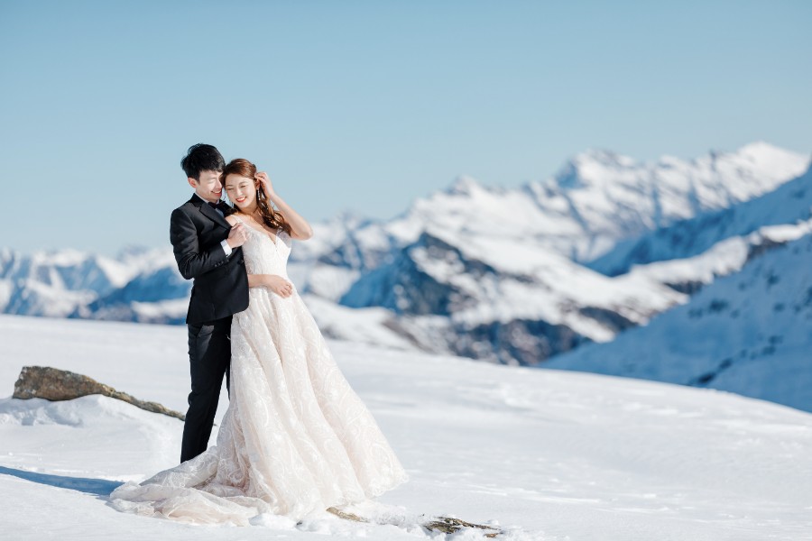 New Zealand Snow Mountain Prewedding Photoshoot (Fog Peak) with Taiwanese Couple  by Fei on OneThreeOneFour 12