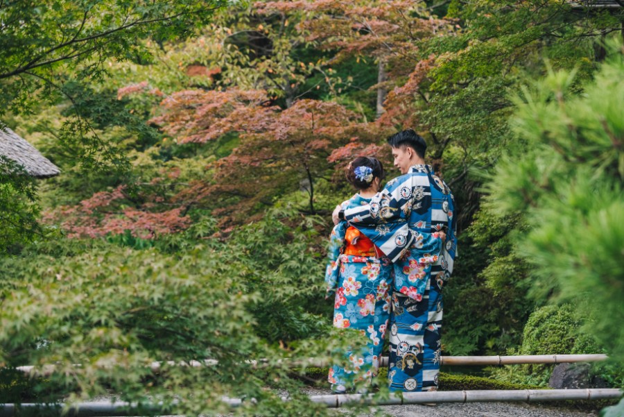 K: Autumn kimono pre-wedding in Kyoto, Higashiyama District by Shu Hao on OneThreeOneFour 6