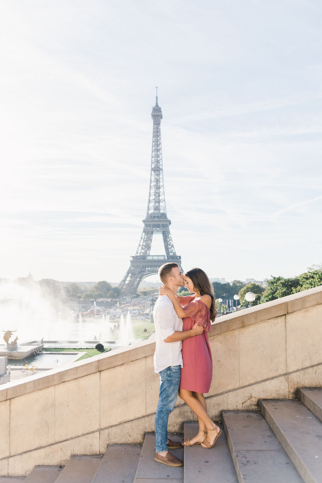 Engagement Photos in Paris' Trocadero With a Stunning View of Eiffel Tower by Celine on OneThreeOneFour 13