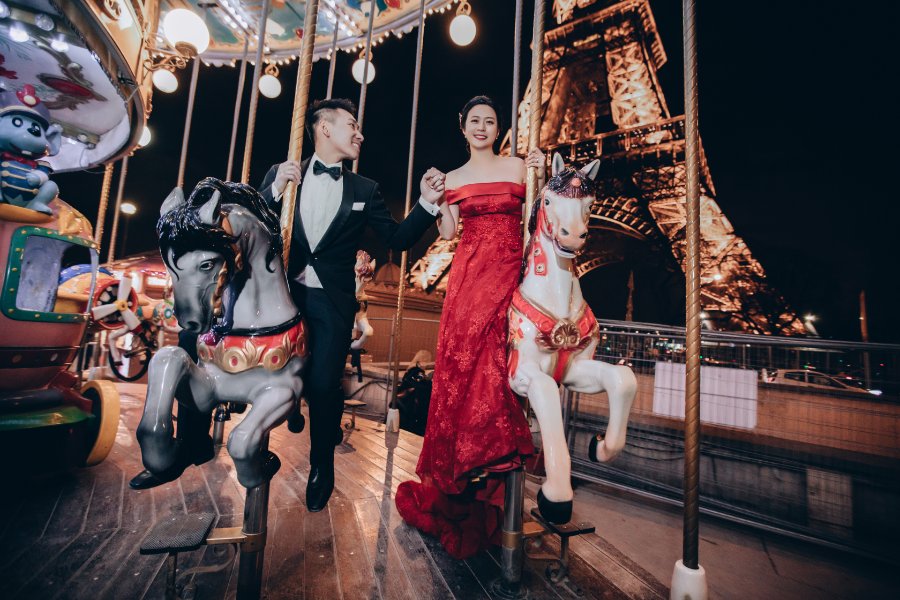 J&A: US Couple's Paris Day to Night Pre-wedding Photoshoot by Yao on OneThreeOneFour 26