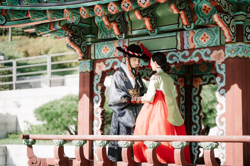 Y&B: Korea Hanbok Pre-Wedding Photoshoot At Dream Forest by Jungyeol on OneThreeOneFour 23