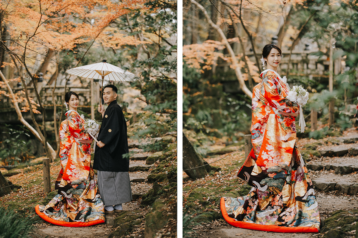 Tokyo Autumn Maple Leave Photoshoot with Kimono and Pre-Wedding at Beach by Cui Cui on OneThreeOneFour 6
