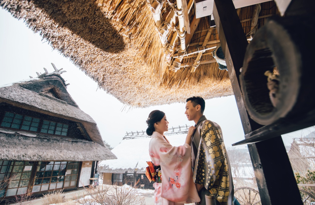 I&V: Japan Tokyo Pre-Wedding And Kimono Photoshoot At Traditional Village And Pagoda During Winter  by Lenham  on OneThreeOneFour 4
