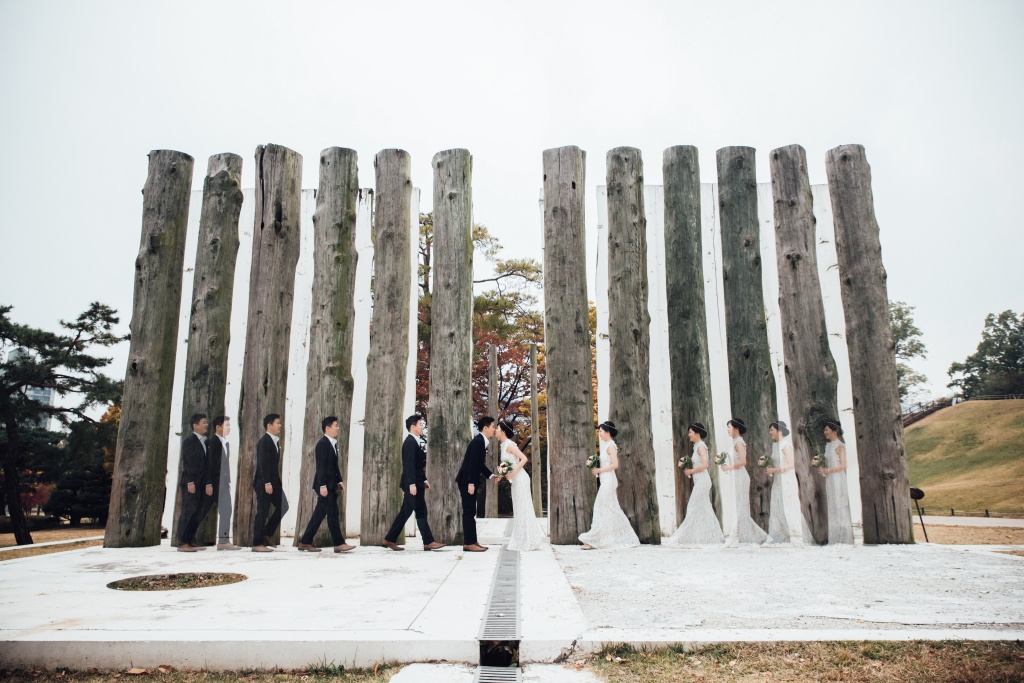 Korea Outdoor Pre-Wedding Photoshoot At Olympic Park During Autumn by Jongjin on OneThreeOneFour 14