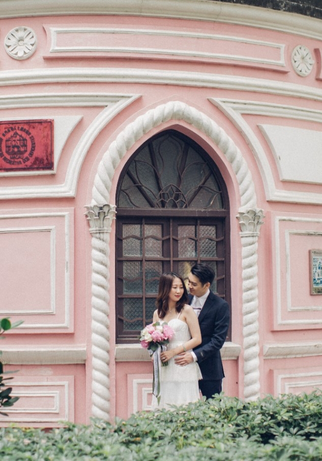 Macau Outdoor Pre-Wedding Photoshoot At Jardim de S. Francisco
