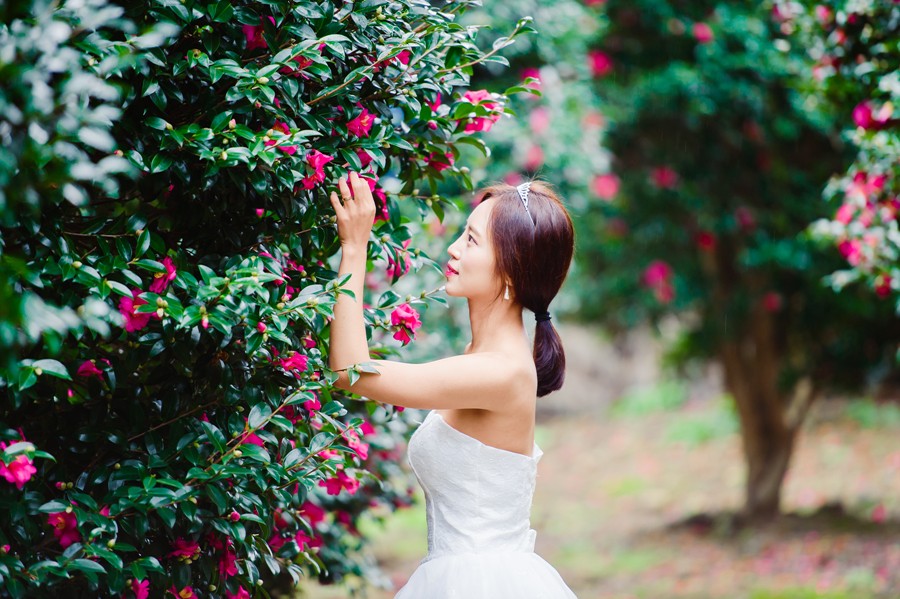 Jeju Island Pre-Wedding Photography in Camellia Hill by Ray on OneThreeOneFour 12