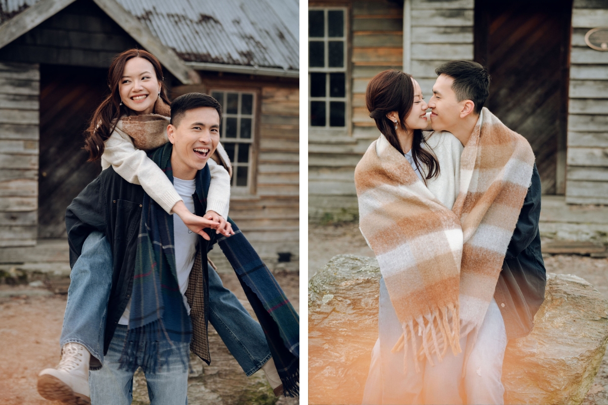 New Zealand Pre-Wedding Photoshoot with Lake Wakatipu, Skippers Canyon, Lake Tekapo, Mount Cook, and Omarama Clay Cliffs by Fei on OneThreeOneFour 28