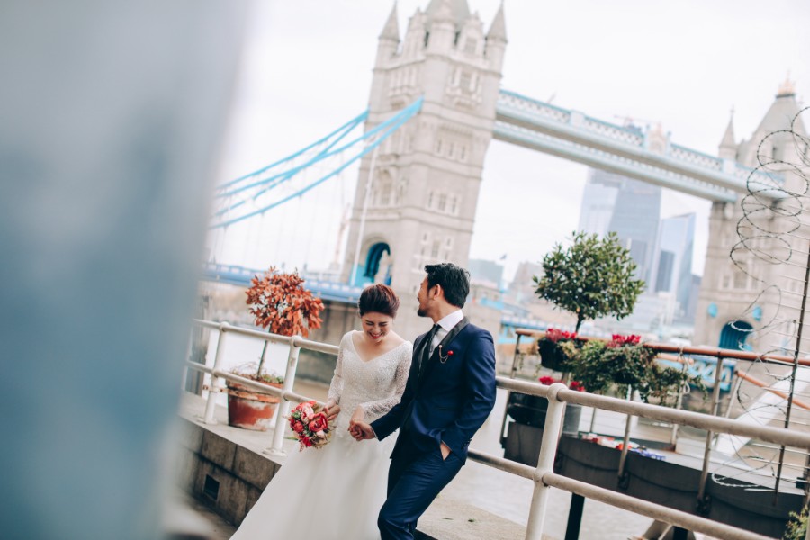 London Pre-Wedding Photoshoot At Big Ben, Millennium Bridge, Tower Bridge, Palace of Westminister and St.Paul Cathedral  by Dom on OneThreeOneFour 3