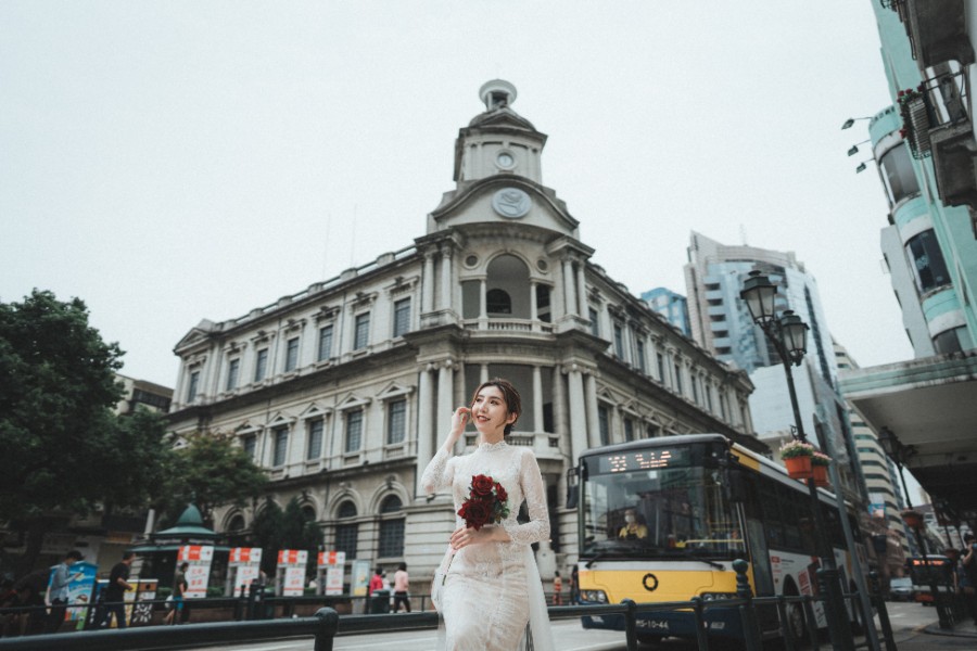 Macau Outdoor Pre-Wedding Photoshoot At Largo do Senado, Pousada de Coloane by Eden on OneThreeOneFour 20