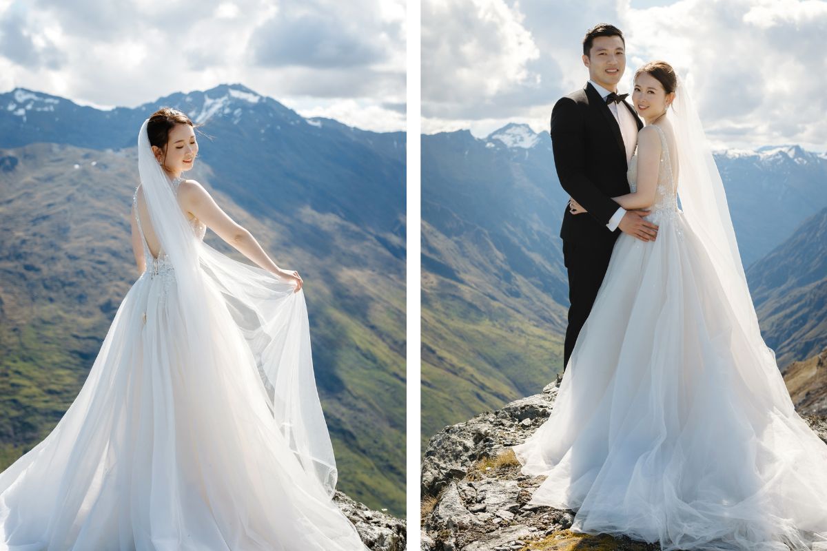 Enchanting New Zealand Summer Pre-Wedding Photoshoot Lupin Season Twin Peak by Fei on OneThreeOneFour 7