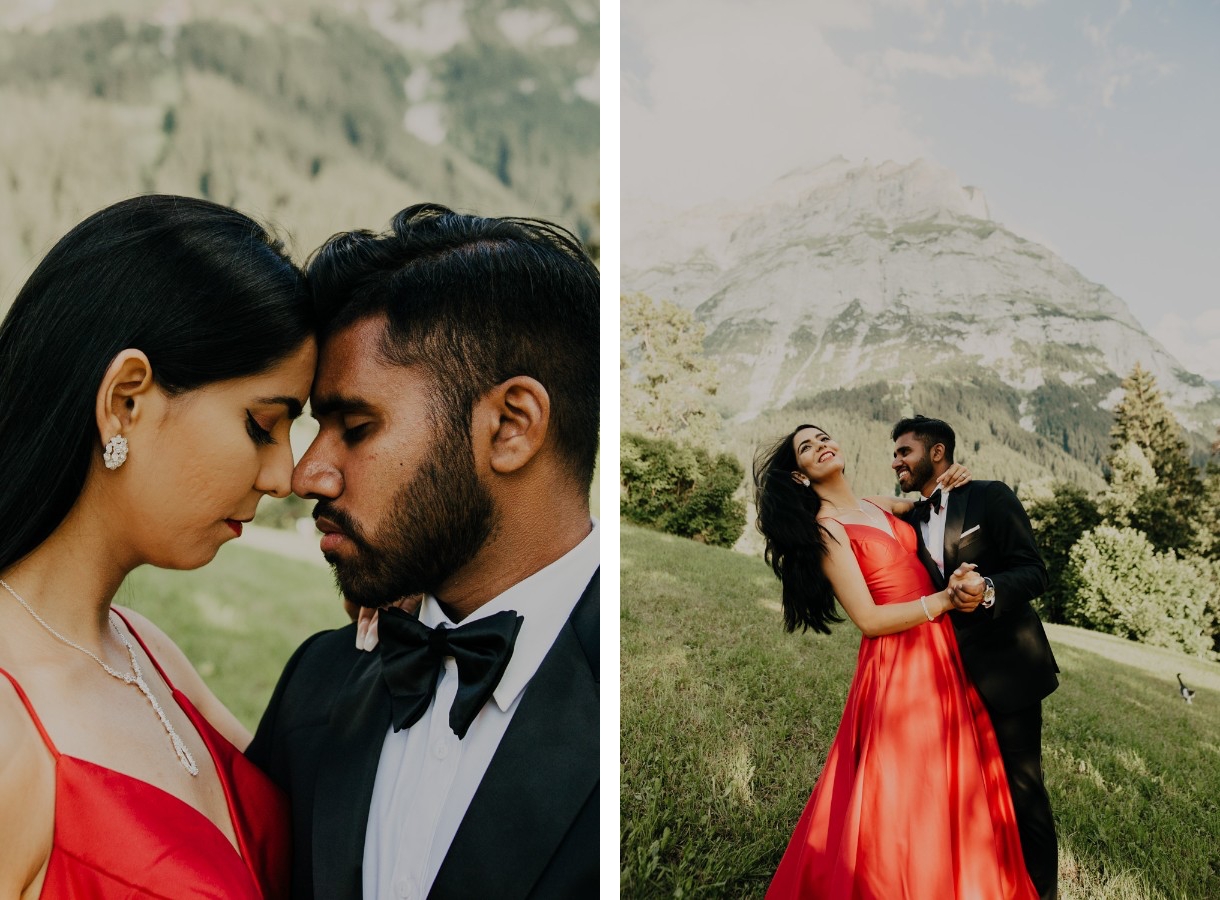 Outdoor Pre-wedding at Grindelwald, Switzerland with Snowy Mountain Peak by Eliano on OneThreeOneFour 14