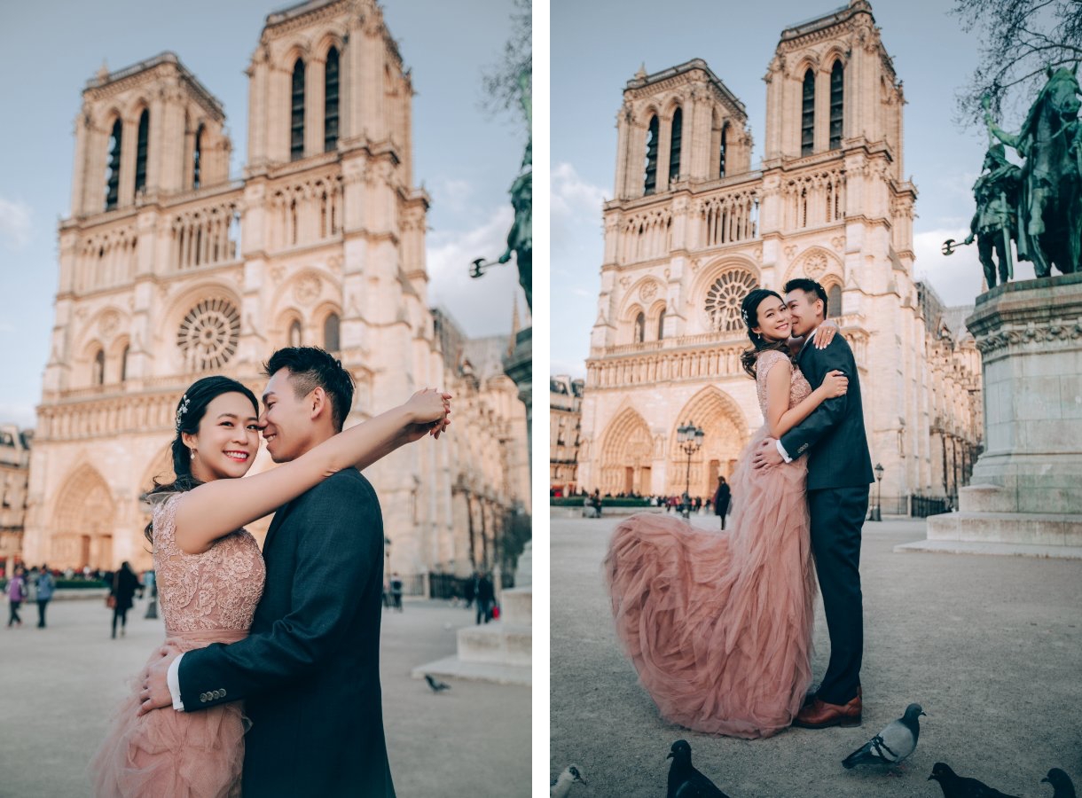 J&A: 巴黎婚紗拍攝 - 艾菲爾鐵塔、小皇宮和聖母院 by Yao on OneThreeOneFour 17