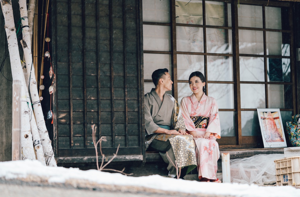I&V: Japan Tokyo Pre-Wedding And Kimono Photoshoot At Traditional Village And Pagoda During Winter  by Lenham  on OneThreeOneFour 5