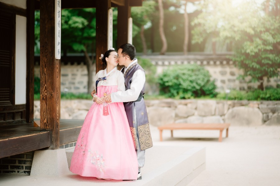 J&T: Namsangol Hanok Village hanbok pre-weddding photoshoot by Jungyeol on OneThreeOneFour 8