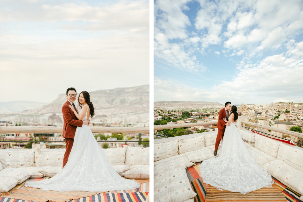 Cappadocia Pre-Wedding Photoshoot Hot Air Balloons Cave Hotel Roof Carpet Shop Slot Canyon Vintage Car by Aric on OneThreeOneFour 7