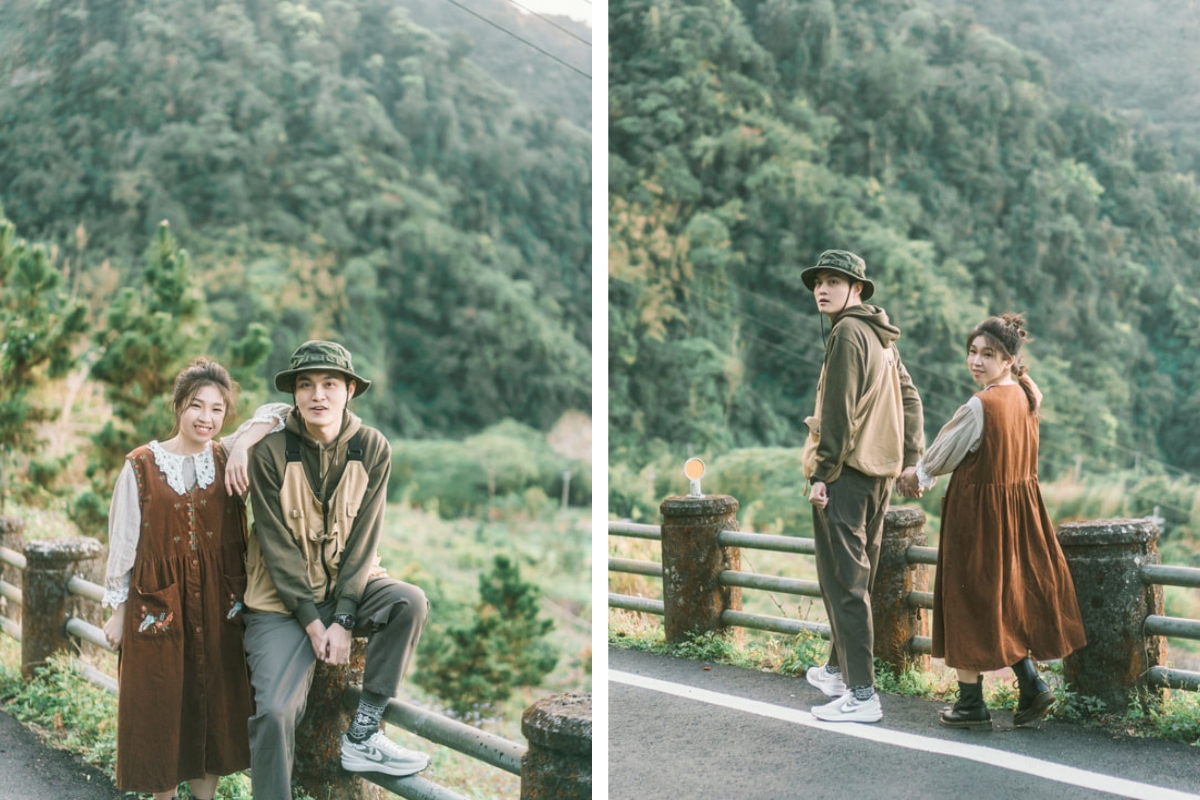 Taiwan Pre-Wedding Photoshoot Countryside Forest Misty Bridges by  on OneThreeOneFour 17