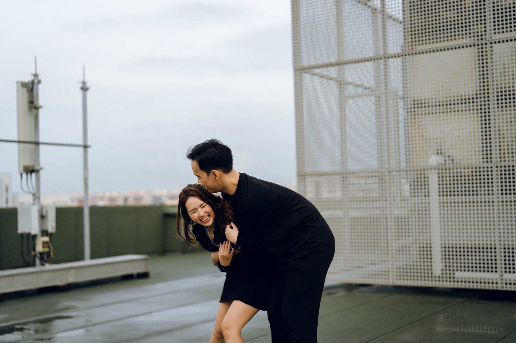 Prewedding Photoshoot At East Coast Park And Industrial Rooftop by Michael on OneThreeOneFour 33
