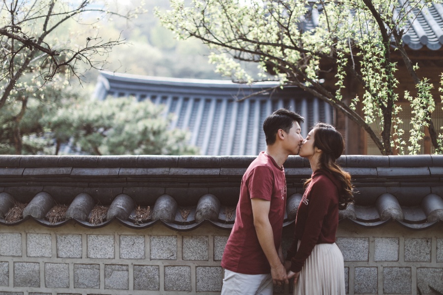 V&C: Hongkong Couple's Korea Pre-wedding Photoshoot at Kyung Hee University and Seoul Forest in Tulips Season by Beomsoo on OneThreeOneFour 27