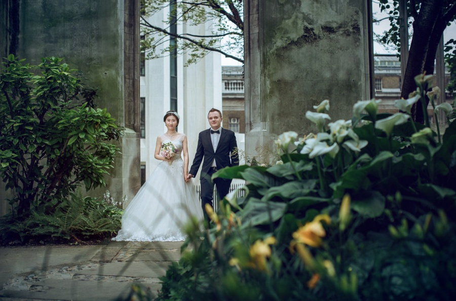 London Pre-Wedding Photoshoot At Abandoned Church Ruins And Richmond Park  by Dom on OneThreeOneFour 7