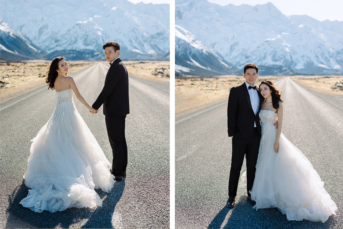 Dreamy Winter Pre-Wedding Photoshoot with Snow Mountains and Glaciers by Fei on OneThreeOneFour 18