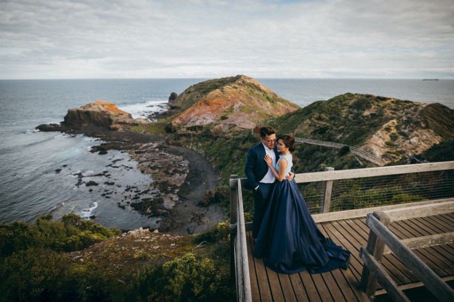 Pre-Wedding Photoshoot At Melbourne - Cape Schanck Boardwalk And Great Ocean Road by Felix  on OneThreeOneFour 5