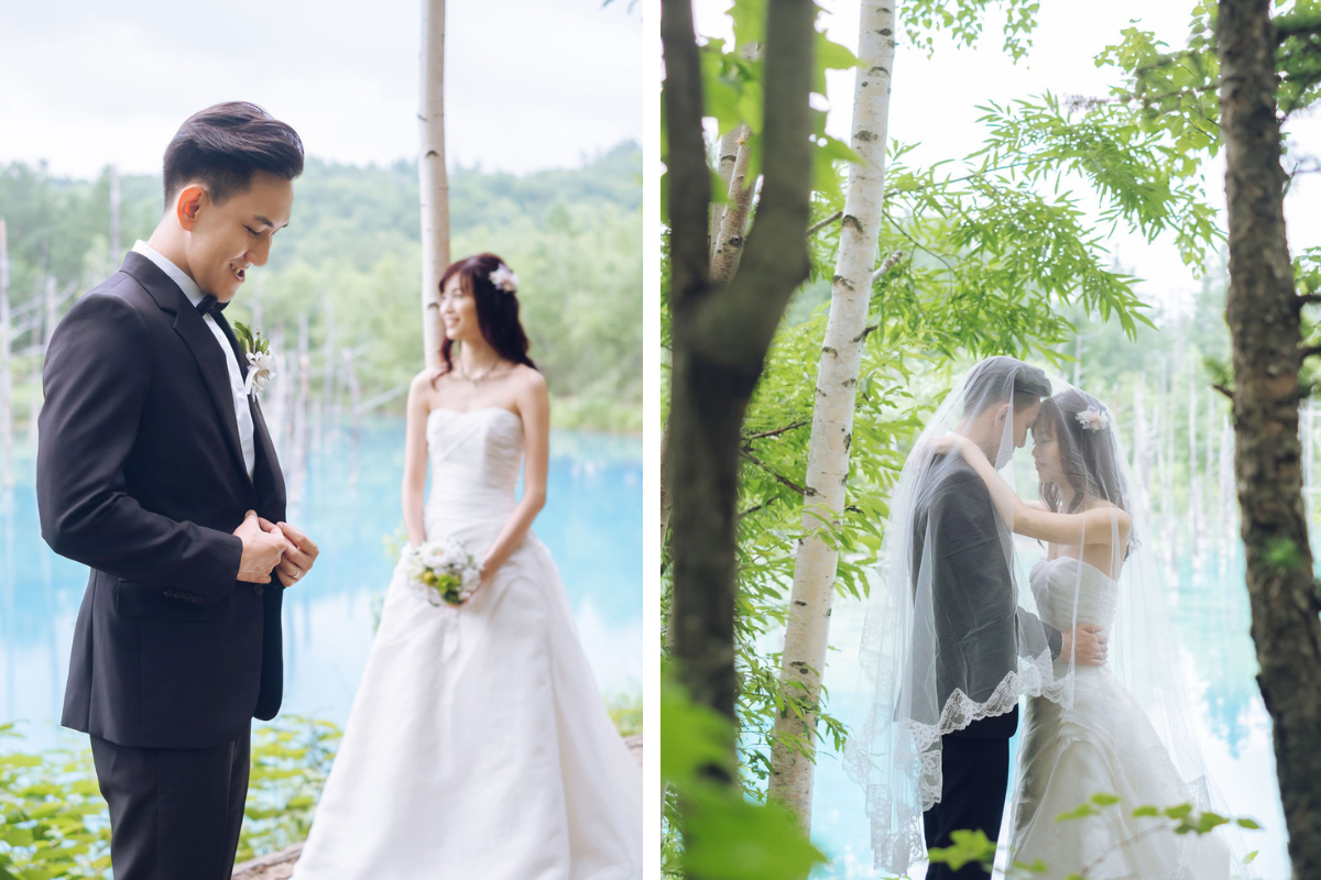 北海道夏季婚紗攝影，包括青池、日之出公園薰衣草和四季彩之丘花海 by Kuma on OneThreeOneFour 15