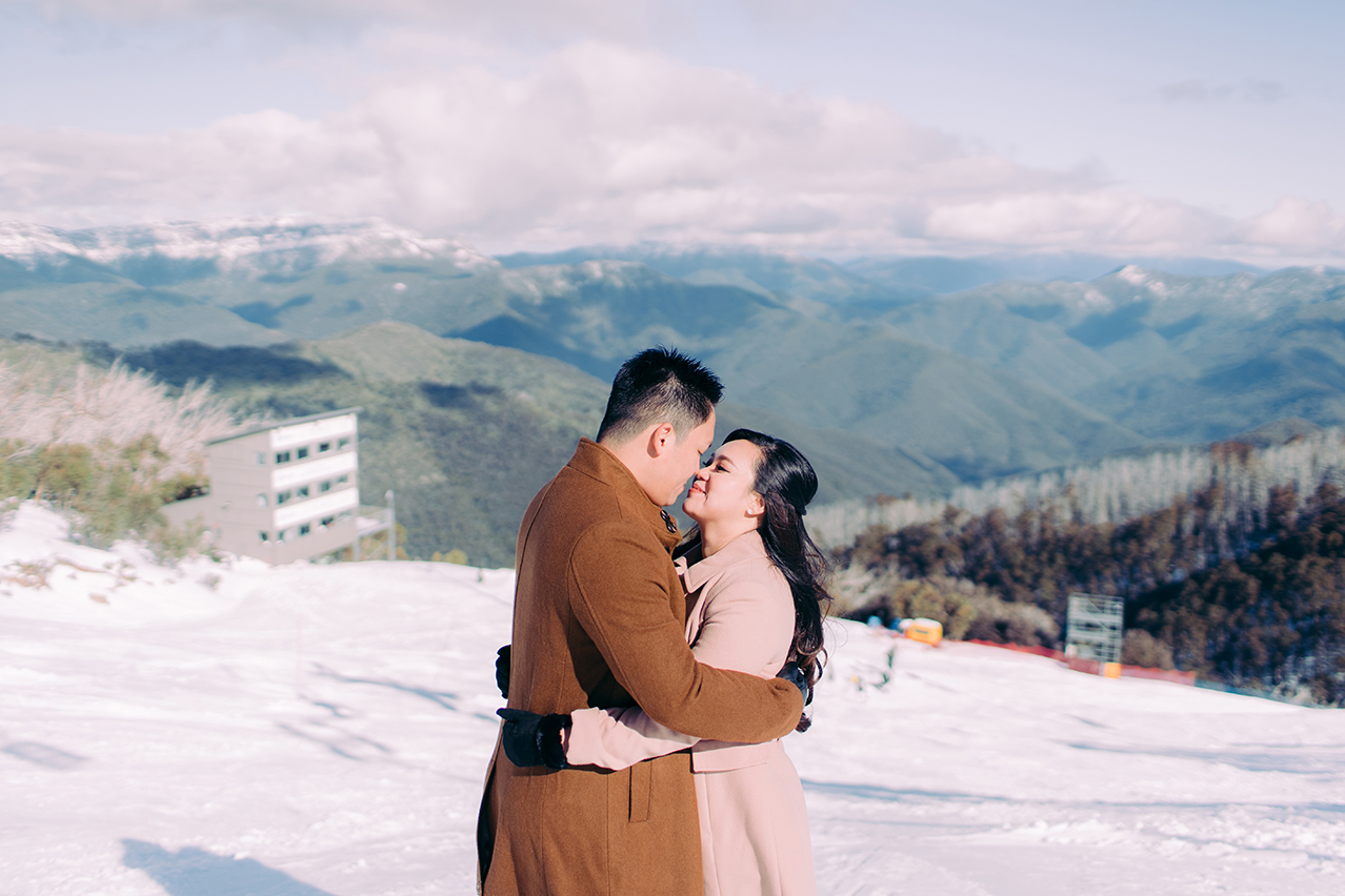 Winter Pre-Wedding Photoshoot with Huskies in Melbourne  by Freddie on OneThreeOneFour 14