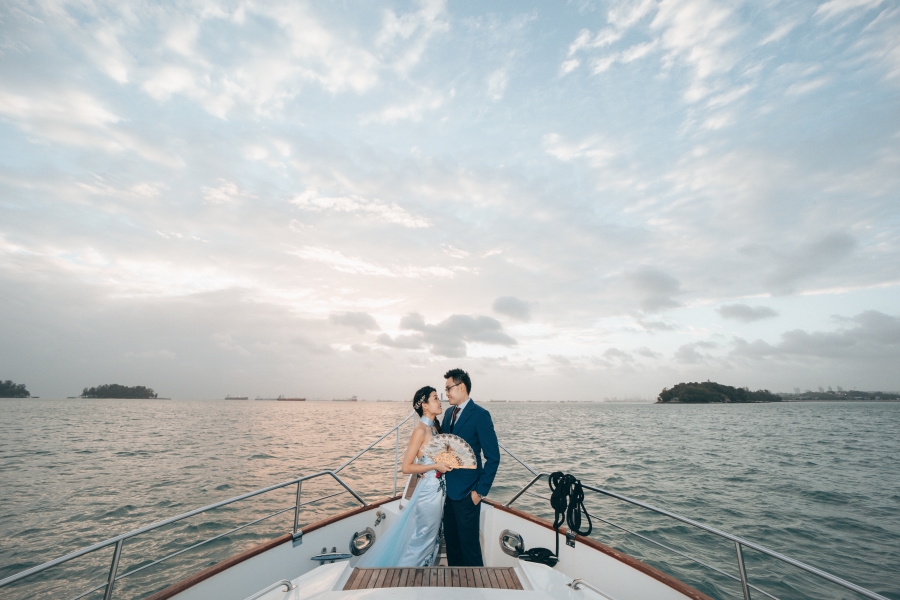 Singapore Pre-Wedding Photoshoot At Yacht, Fort Canning Park And Seletar Airport by Cheng on OneThreeOneFour 16