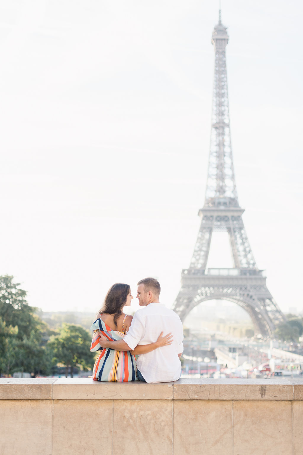 Engagement Photos in Paris' Trocadero With a Stunning View of Eiffel Tower by Celine on OneThreeOneFour 4