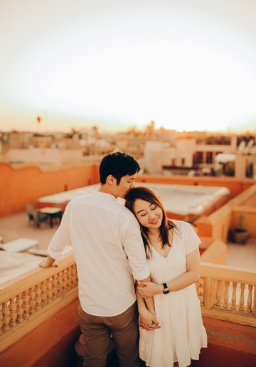 Morocco Pre-Wedding Photoshoot At Marrakech Riad, Medina And Le Jardin Secret 