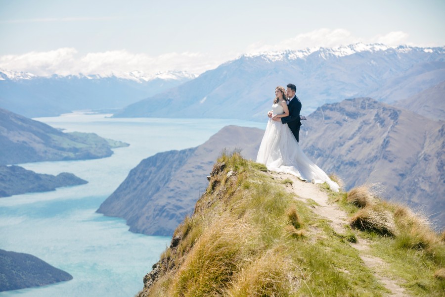 K&M: Dreamy pre-wedding in New Zealand at Coromandel Peak and alpaca farm during Lupin season  by Fei on OneThreeOneFour 2