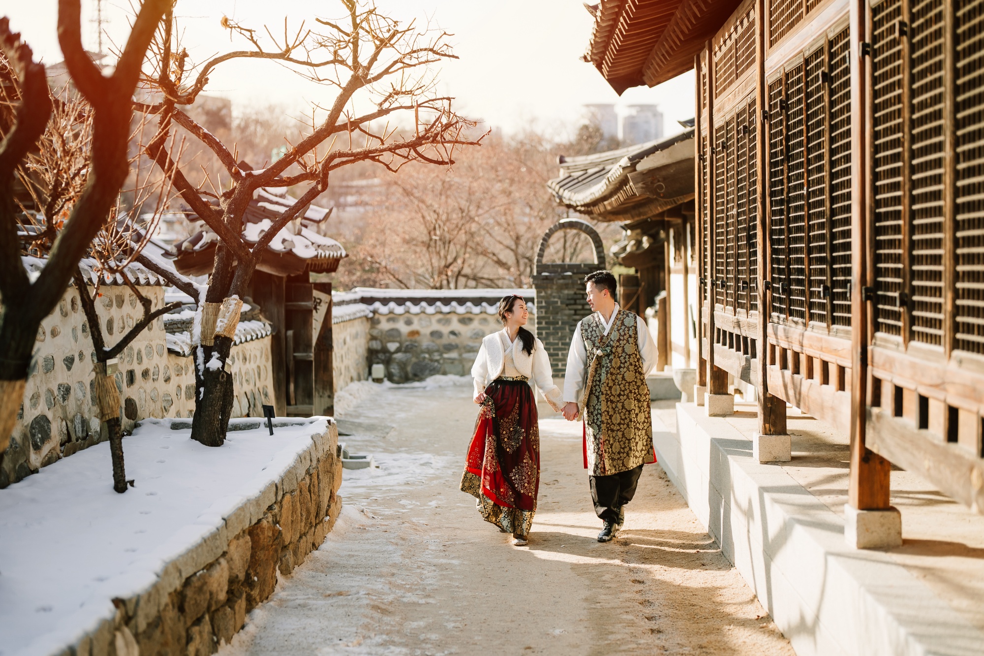 Whispers of Love in Seoul's Winter Wonderland: Snowy Pre-Wedding Extravaganza by Jungyeol on OneThreeOneFour 25