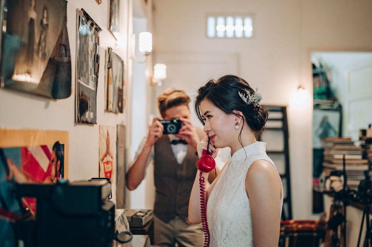 Vintage Studio Pre-Wedding Photoshoot by Chan on OneThreeOneFour 13
