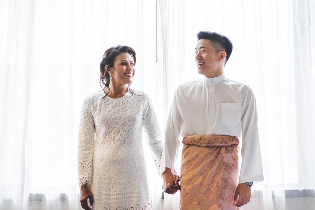 Singapore Wedding Day Photoshoot With Multi Racial Malay And Chinese Couple  by Michael  on OneThreeOneFour 8