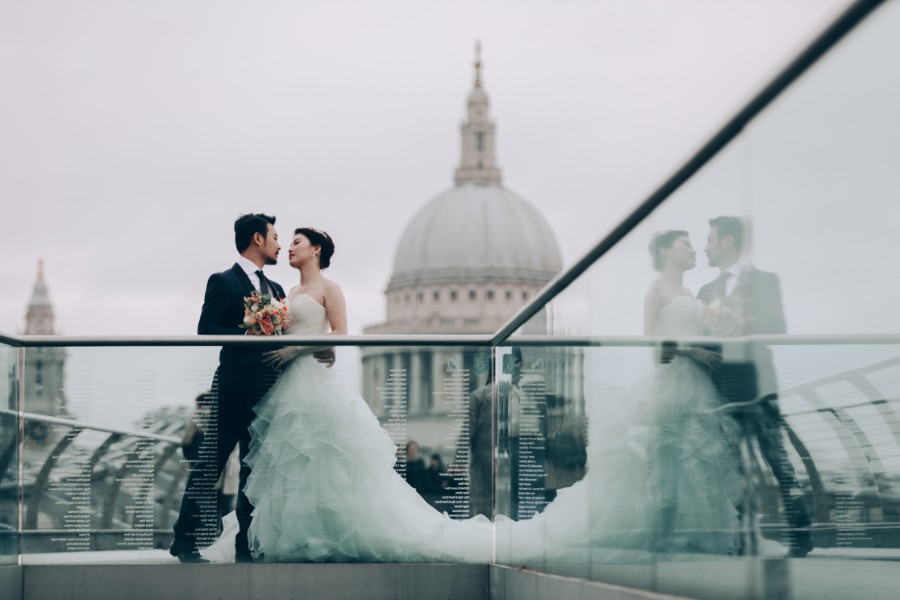 London Pre-Wedding Photoshoot At Big Ben, Millennium Bridge, Tower Bridge, Palace of Westminister and St.Paul Cathedral  by Dom on OneThreeOneFour 6