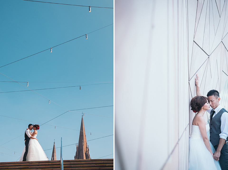 Melbourne Post-Wedding Photoshoot At Flinders Street Railway Station  by Felix  on OneThreeOneFour 5