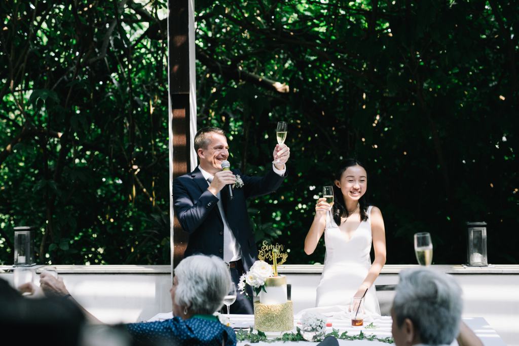 Singapore Wedding Day Photography: Intimate Interracial Wedding At Da Paolo Restaurant And Bar  by Cheng  on OneThreeOneFour 26