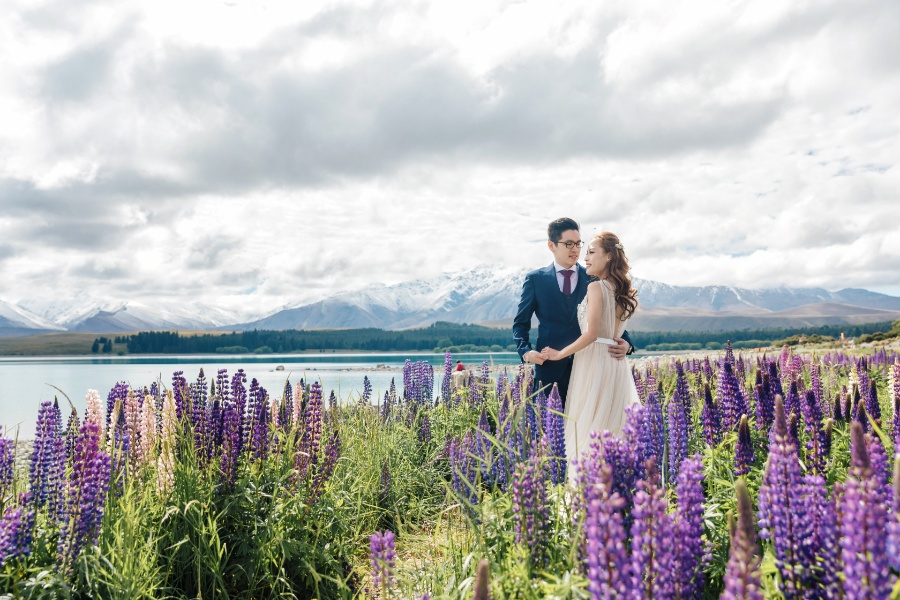 R&M: New Zealand Summer Pre-wedding Photoshoot with Yellow Lupins by Fei on OneThreeOneFour 19