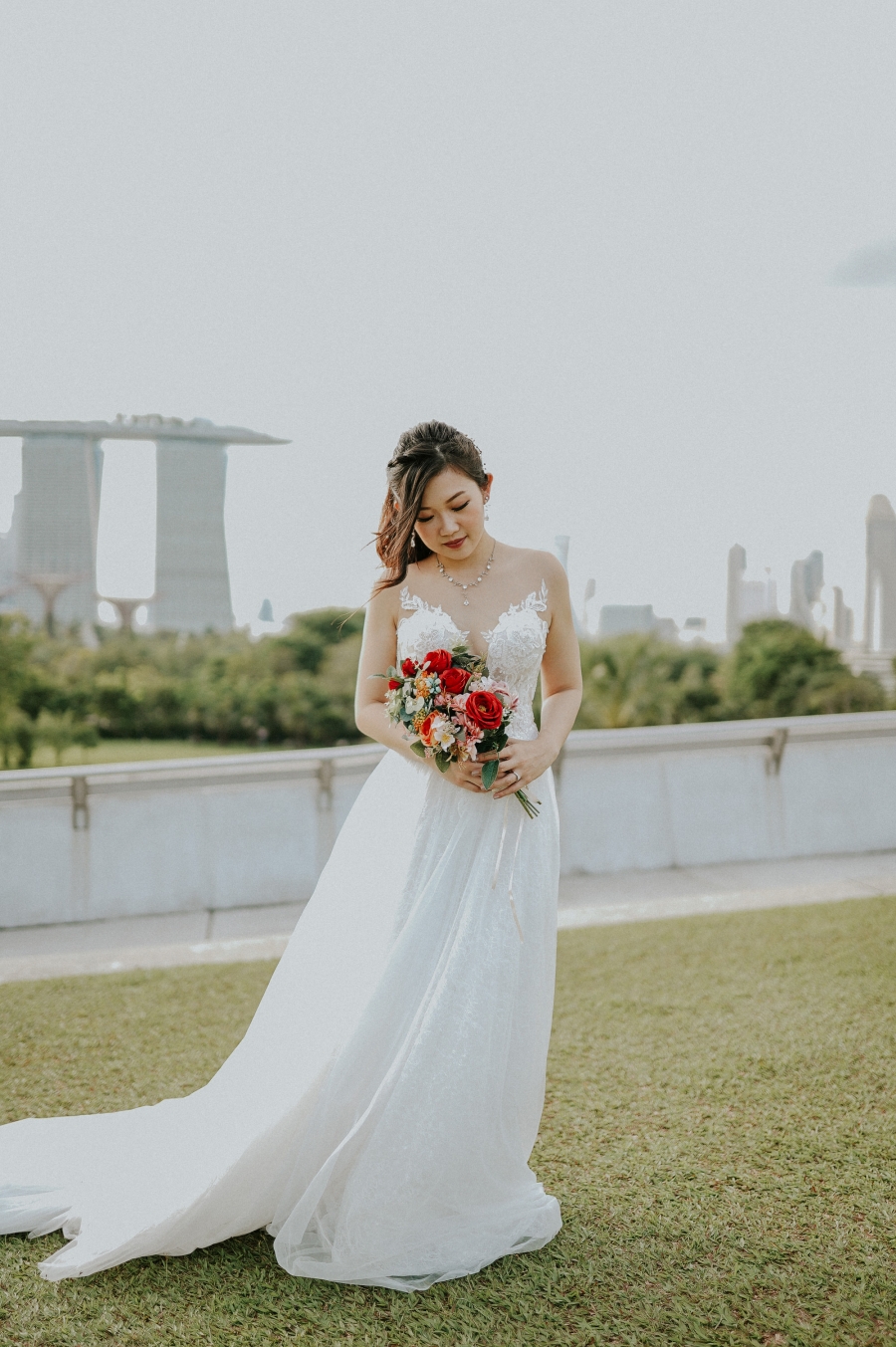 新加坡婚紗攝影 － 福康寧公園，新加坡濱海堤壩，濱海灣金沙夜景 by Charles on OneThreeOneFour 9