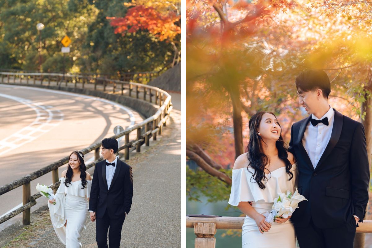 Kyoto & Nara Autumn Prewedding Photoshoot In Kimono And At Nara Deer Park by Kinosaki on OneThreeOneFour 6